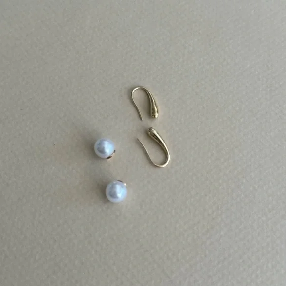 Pearl Drop Earrings N1911 - Picture 4 of 6